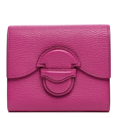 Chevre Mysore 1938 Wallet 19 Rose Pourpre