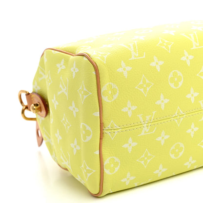 Calfskin Monogram Speedy P9 Bandouliere 25 Lemonade Yellow