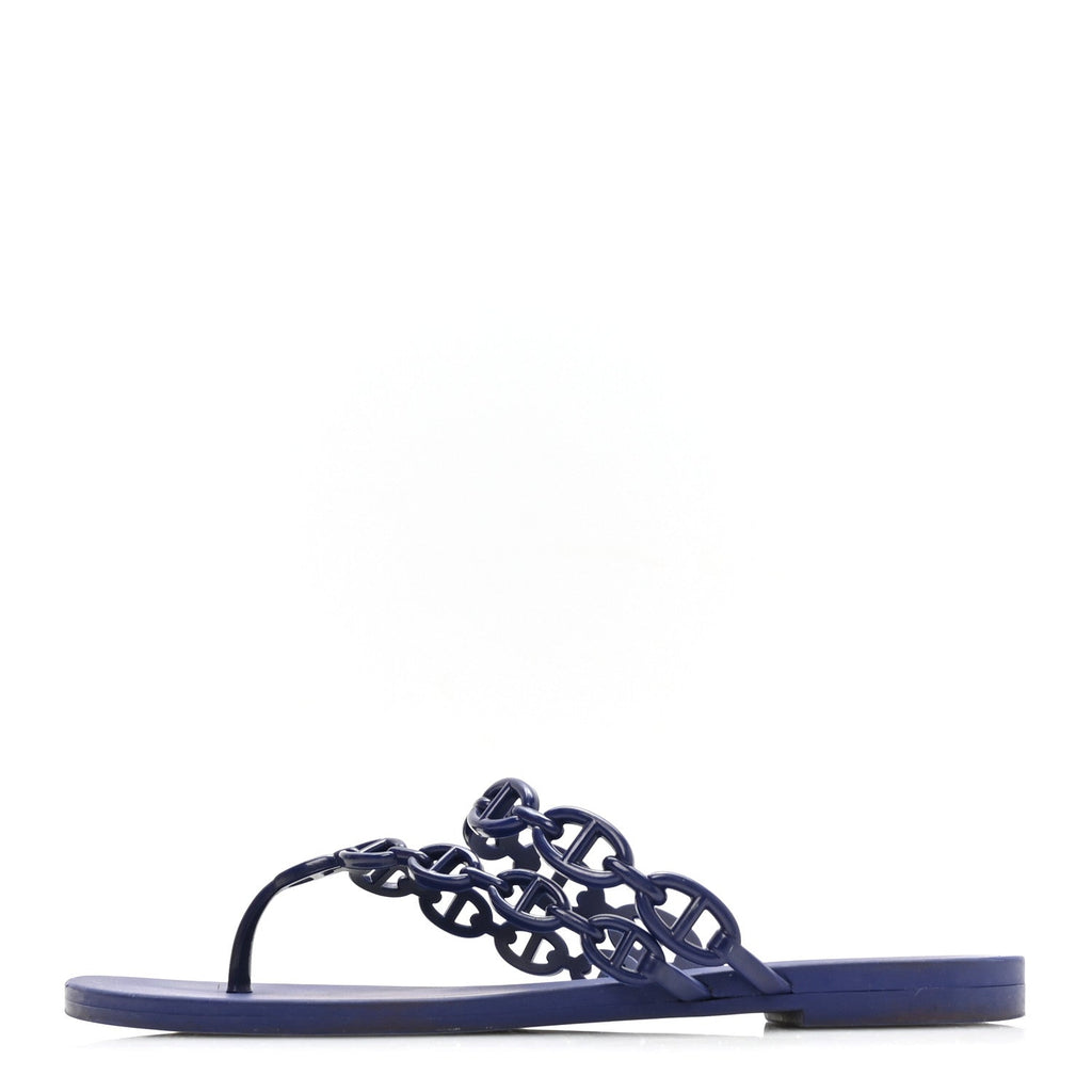 Rubber Chaine d'Ancre Island Sandals 37 Bleu Smalt