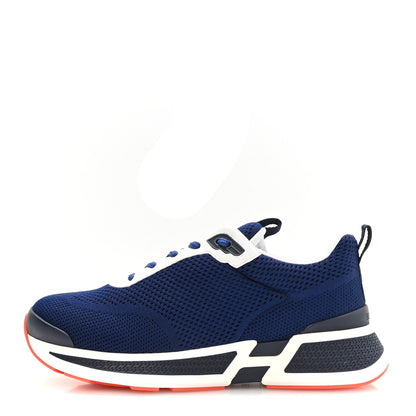 Technical Knit Men's Heros Sneakers 42.5 Marine White