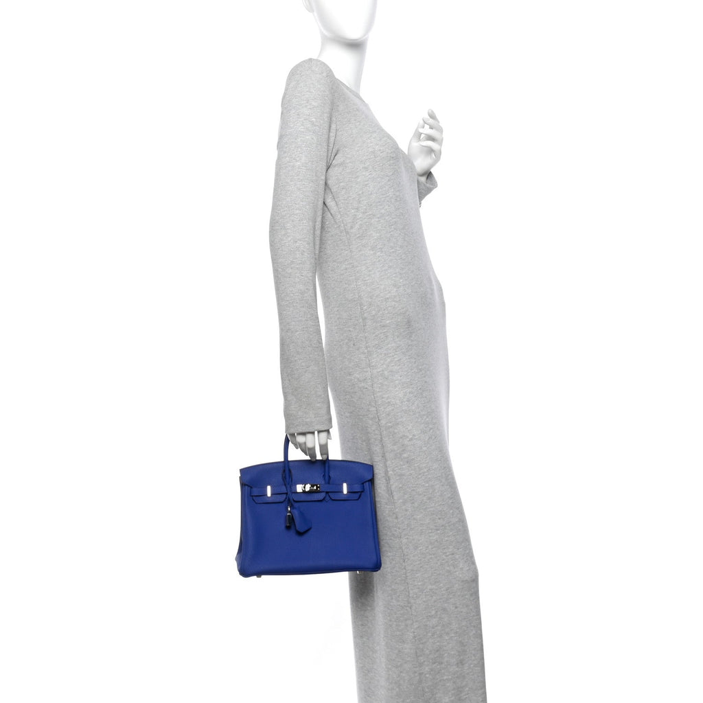 Togo Birkin 25 Bleu Electrique