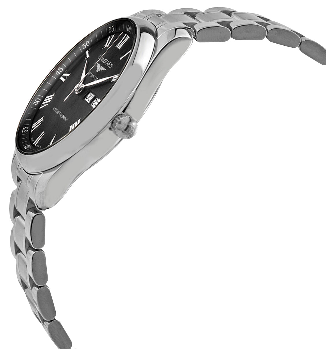 Longines Master Collection Automatic Stainless Steel Black Dial Date/Month Mens Watch L2.920.4.51.6