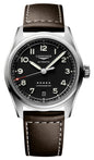 Longines Spirit Automatic COSC Stainless Steel Black Dial Brown Leather Strap Date Unisex Watch L3.410.4.53.0
