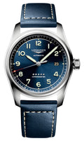 Longines Spirit Automatic COSC Stainless Steel Blue Dial Blue Leather Strap Date Mens Watch L3.810.4.93.0