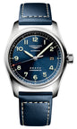 Longines Spirit Automatic COSC Stainless Steel Blue Dial Blue Leather Strap Date Mens Watch L3.810.4.93.0