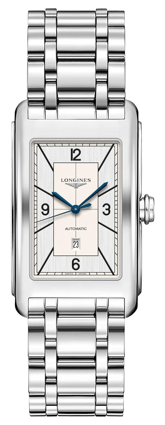Longines DolceVita Automatic Stainless Steel Silver Dial Date Mens Watch L5.767.4.73.6