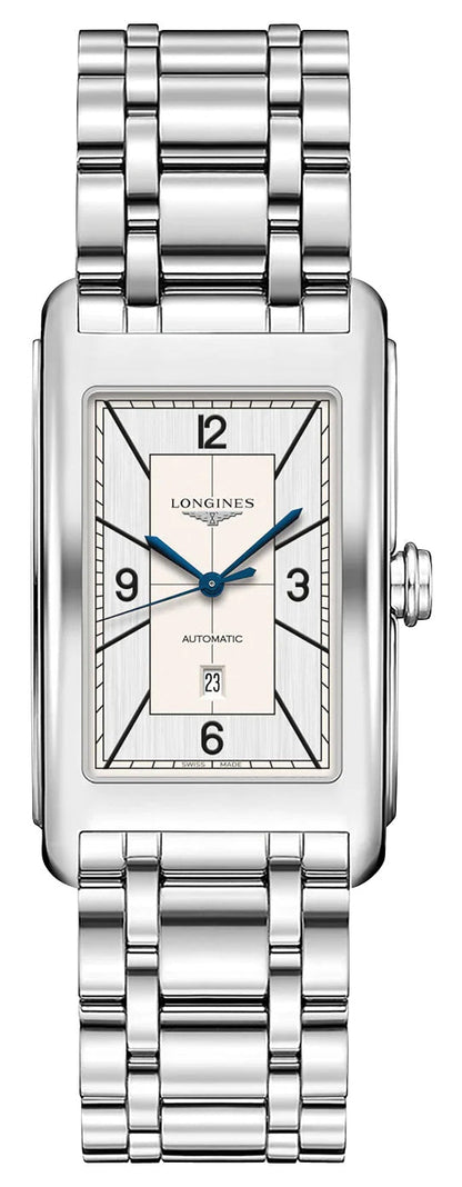Longines DolceVita Automatic Stainless Steel Silver Dial Date Mens Watch L5.767.4.73.6