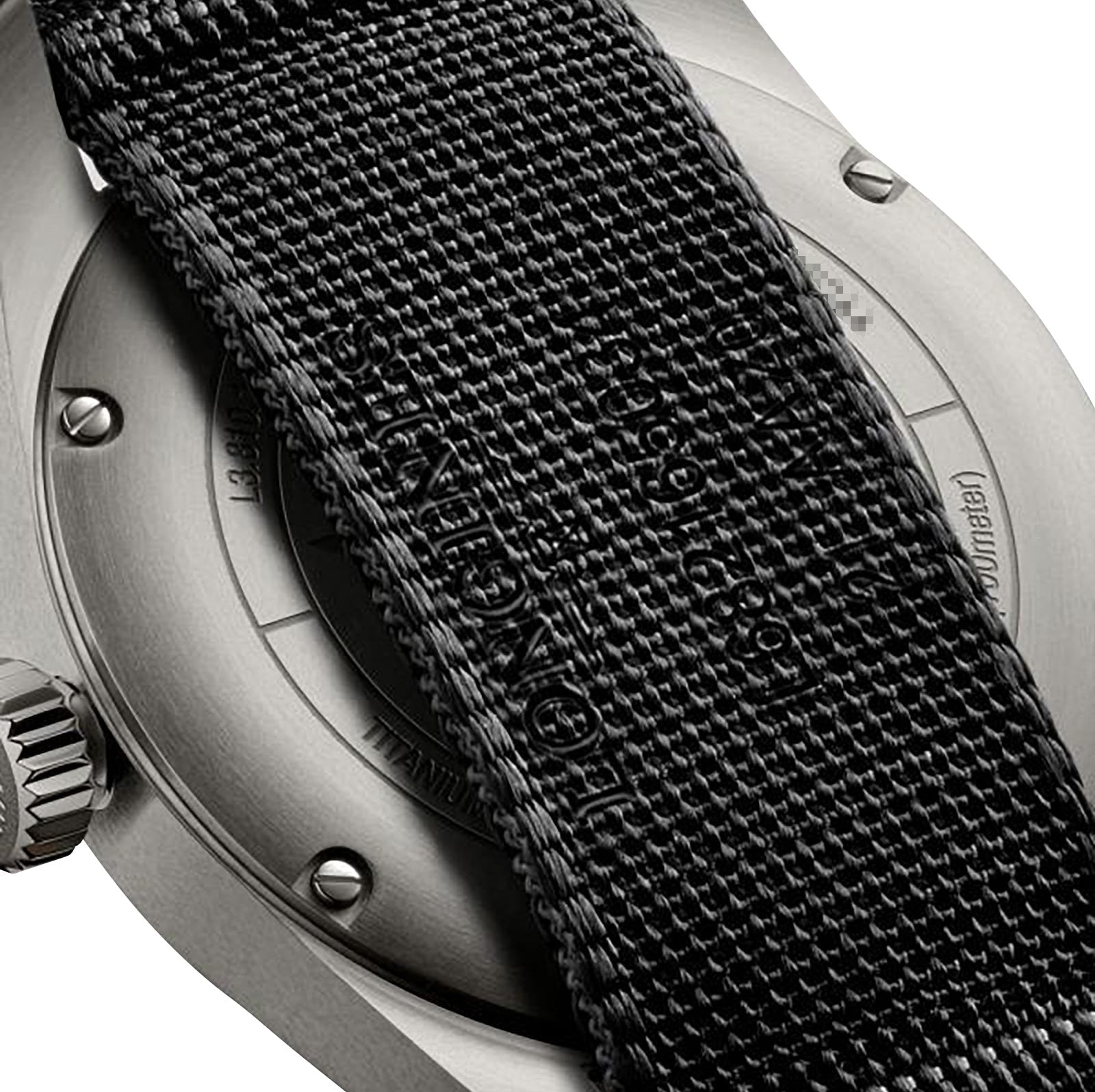 Longines Spirit Automatic COSC Titanium Gray Dial Black Nylon Strap Mens Watch L3.810.1.53.2