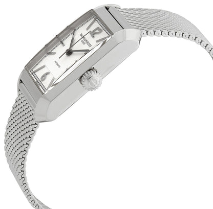 Baume & Mercier Hampton Automatic Stainless Steel Mesh Silver Dial Mens Watch M0A10672