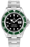 Rolex Submariner Date Green Aluminum Bezel Men's Luxury Watch 16610LV
