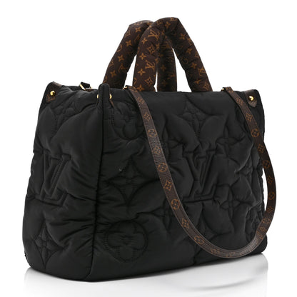 Econyl Monogram Pillow Giant Onthego MM Black