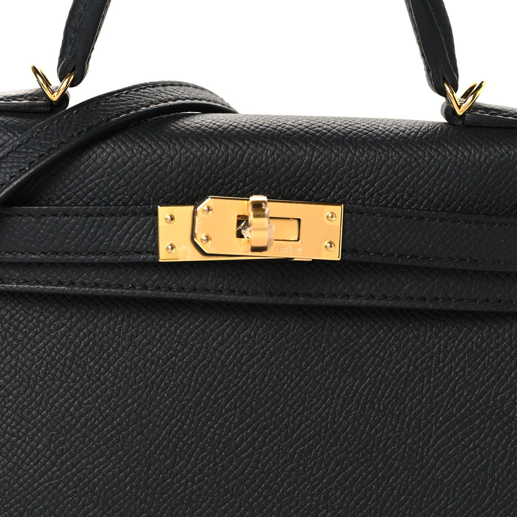 Epsom Mini Kelly Sellier 20 Black