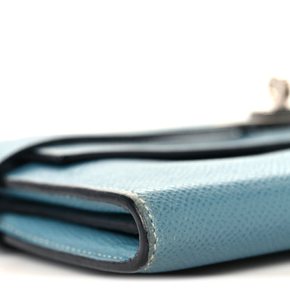 Epsom Kelly Longue Wallet Blue Jean