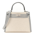 Toile H Swift Kelly Sellier 25 Ecru Bleu Glacier