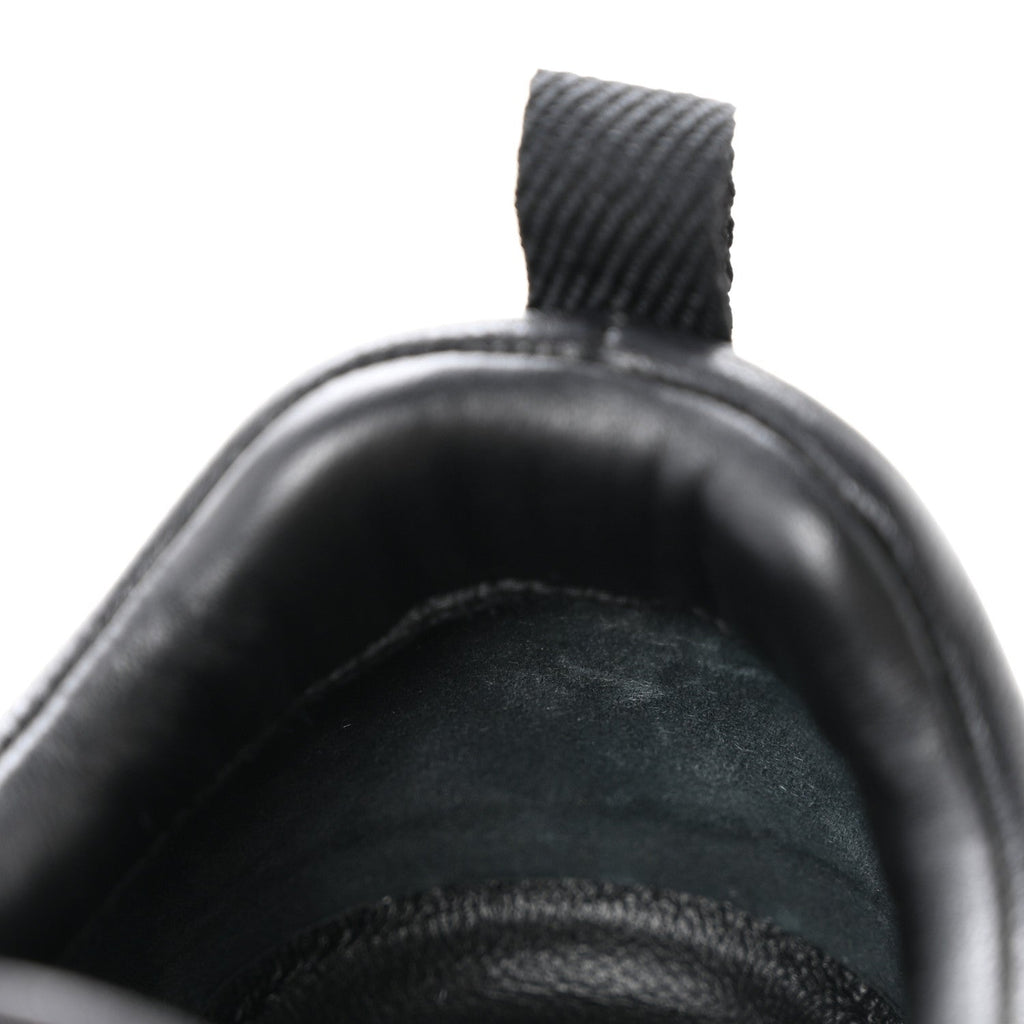 Goatskin Suede Goatskin Bouncing Sneakers 37.5 Black