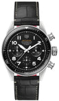Tag Heuer Autavia Chronometer Flyback Automatic Chronograph Black Dial Black Leather Strap Watch for Men - CBE511A.FC8279