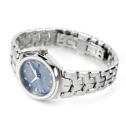 Tag Heuer Link Quartz Diamonds Blue Mother of Pearl Dial Silver Steel Strap Watch for Women - WBC1313.BA0600