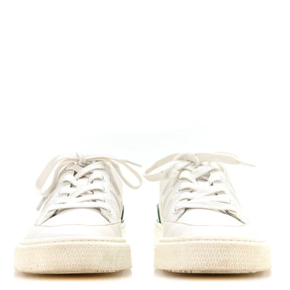 Crocodile Calfskin Deep Sneakers White Vert Jade