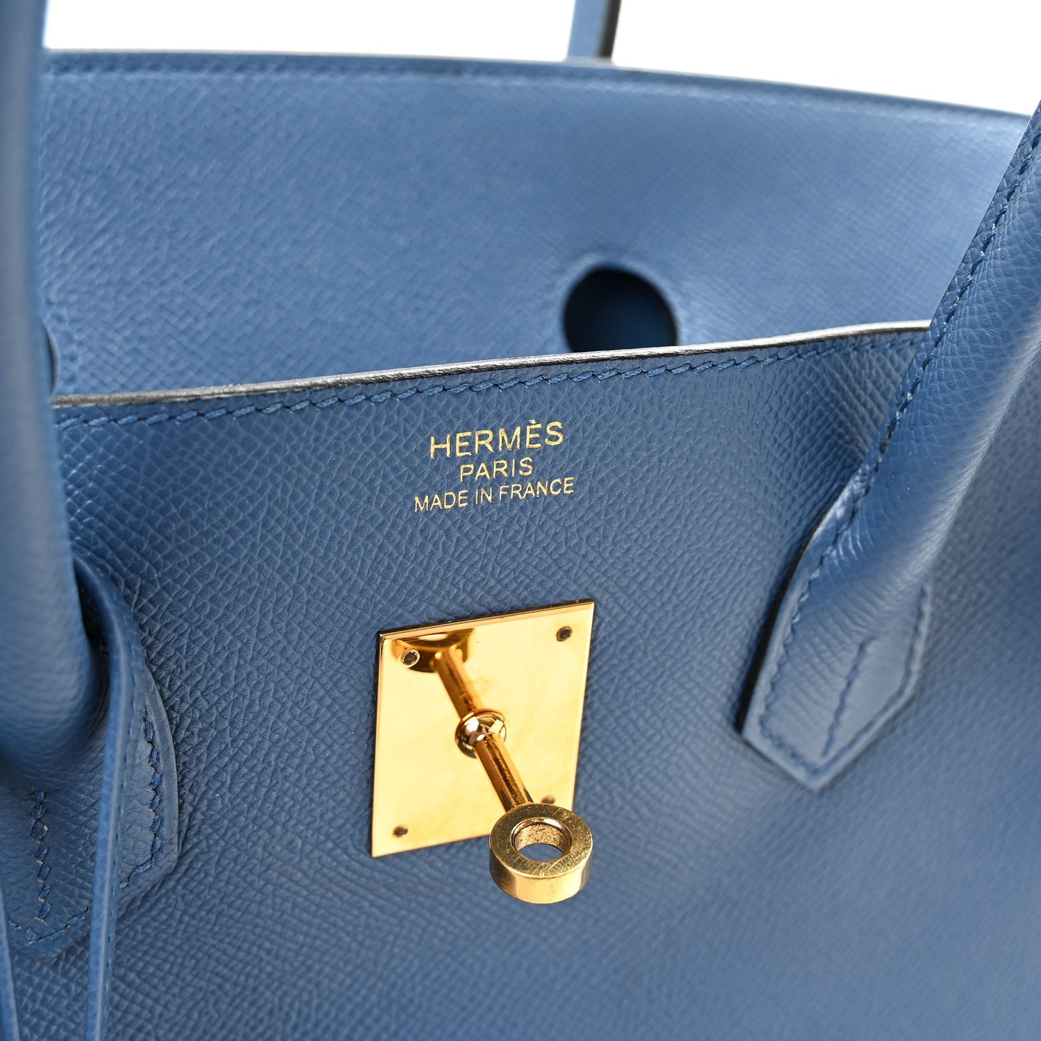 Epsom Birkin 35 Bleu Agate