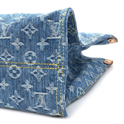 Monogram Denim Onthego MM Blue