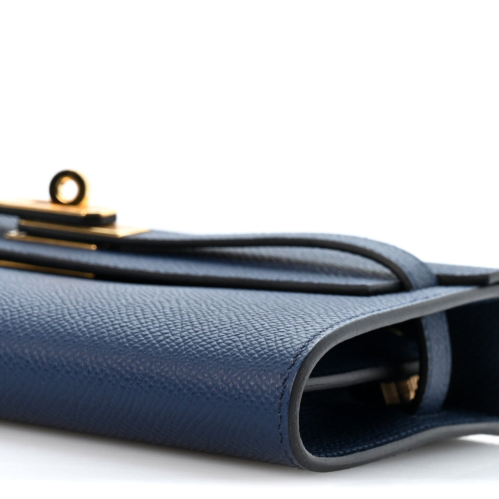 Epsom Kelly Wallet To Go Bleu Navy