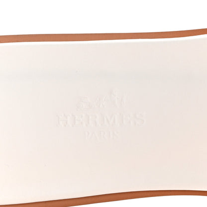 Box Calfskin Oran Sandals White