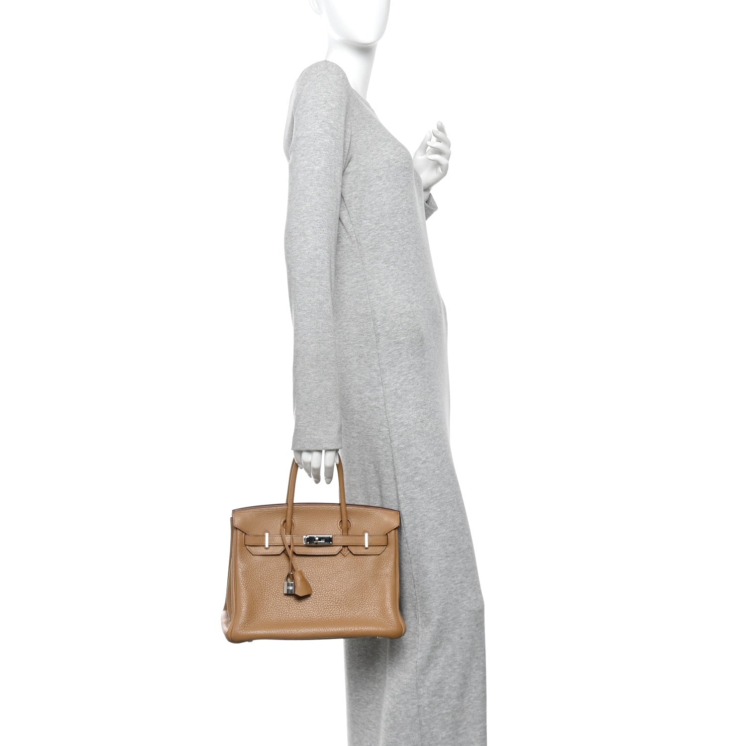 Taurillon Clemence Birkin 30 Biscuit