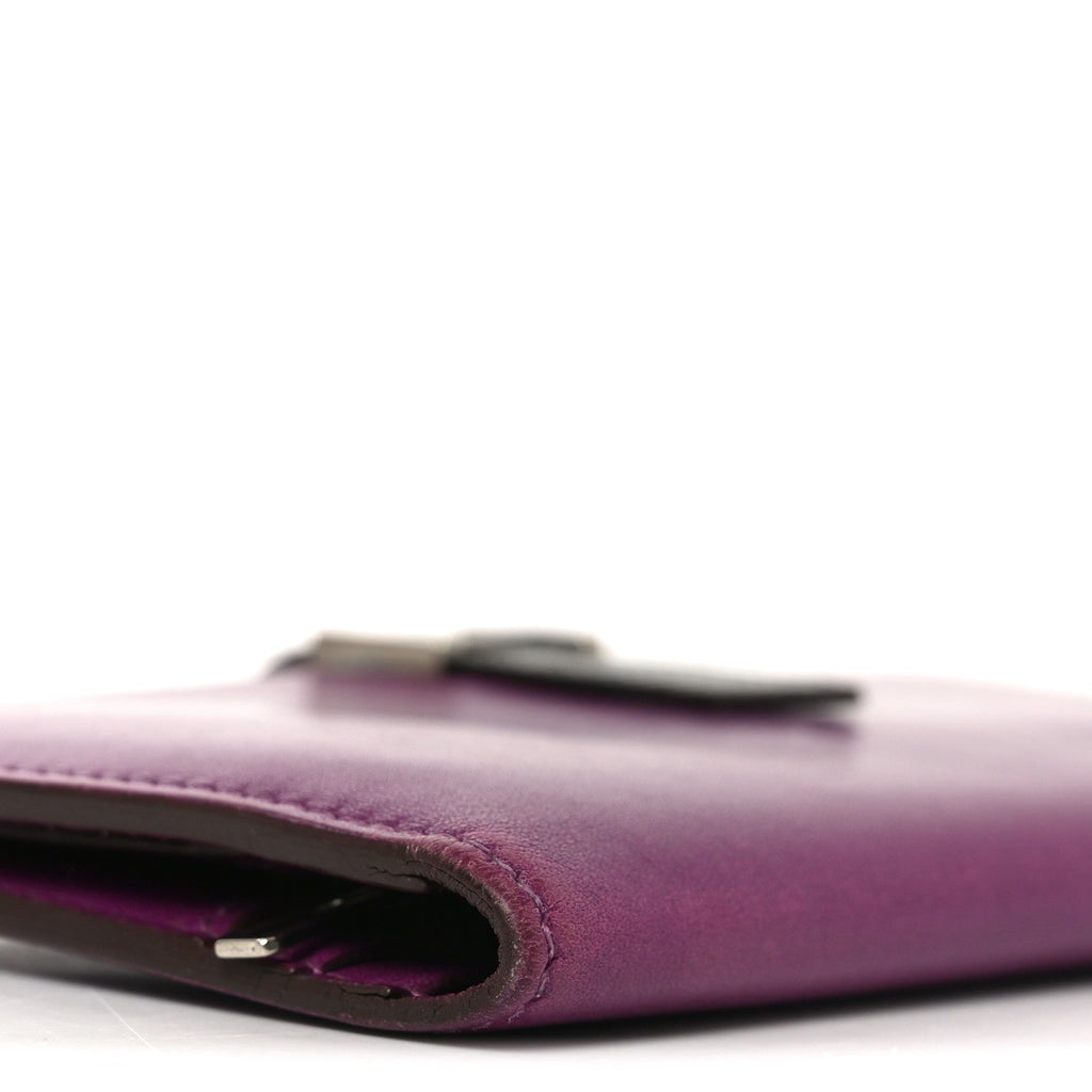 Tadelakt Lizard Bearn Gusset Wallet Anemone Vert