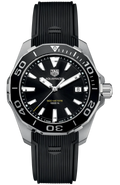 Tag Heuer Aquaracer Black Dial Black Rubber Strap Watch for Men - WAY111A.FT6151