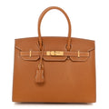 Vache Naturelle Grainee Birkin Sellier 30 Natural Sable