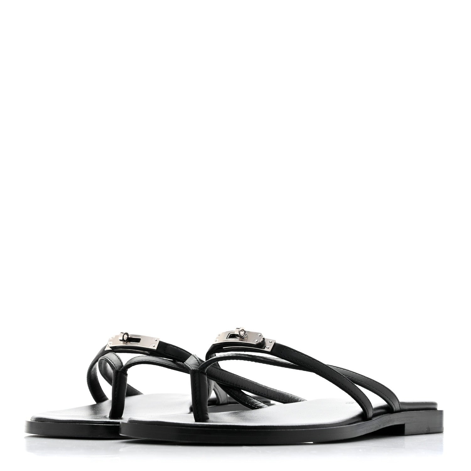 Calfskin Miss Sandals 35 Black