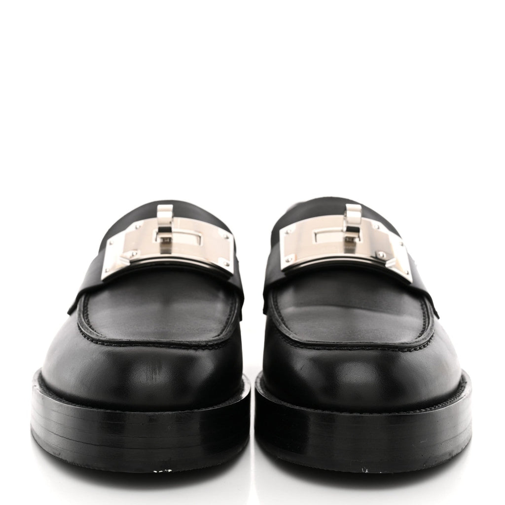 Calfskin Womens Hot Loafer 38 Black