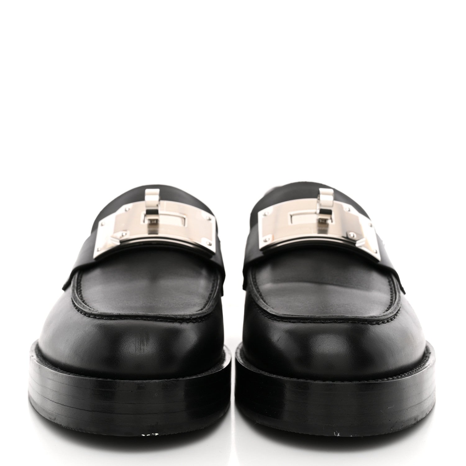 Calfskin Womens Hot Loafer 38 Black