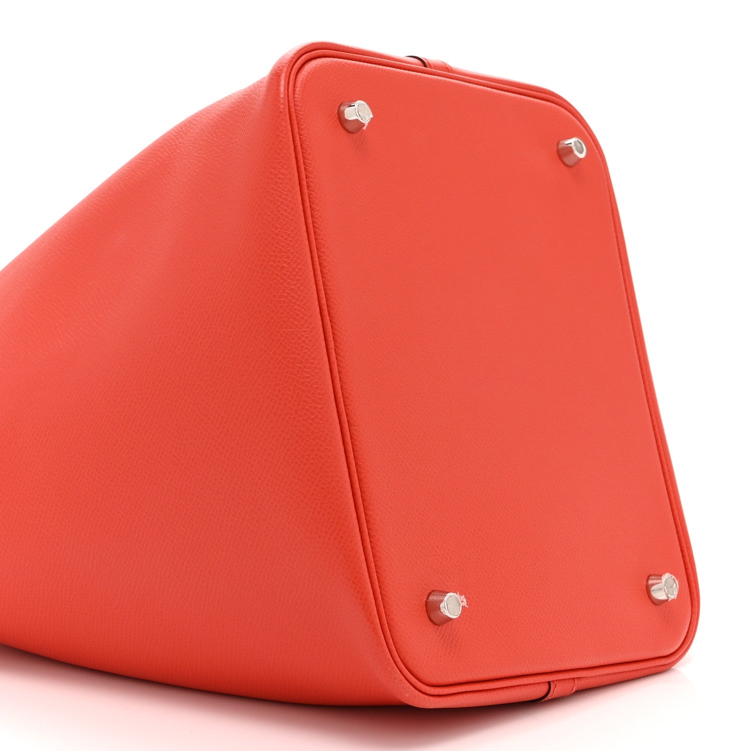 Epsom Tressage De Cuir Picotin Lock 22 MM Rouge Coeur Bleu du Nord Rouge H