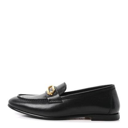 Calfskin Womens Colette Loafers 35 Black