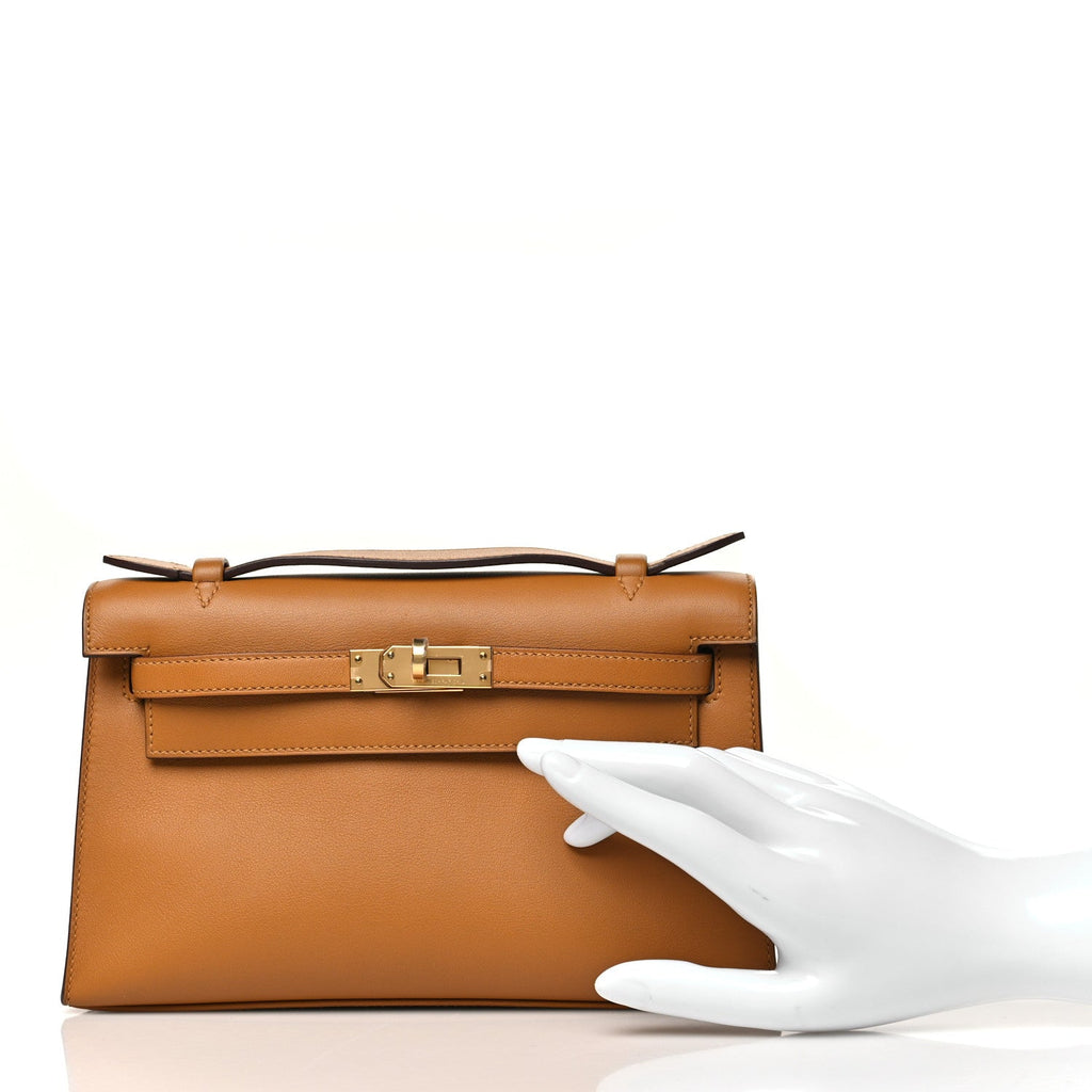 Swift Kelly Pochette Clutch Sesame