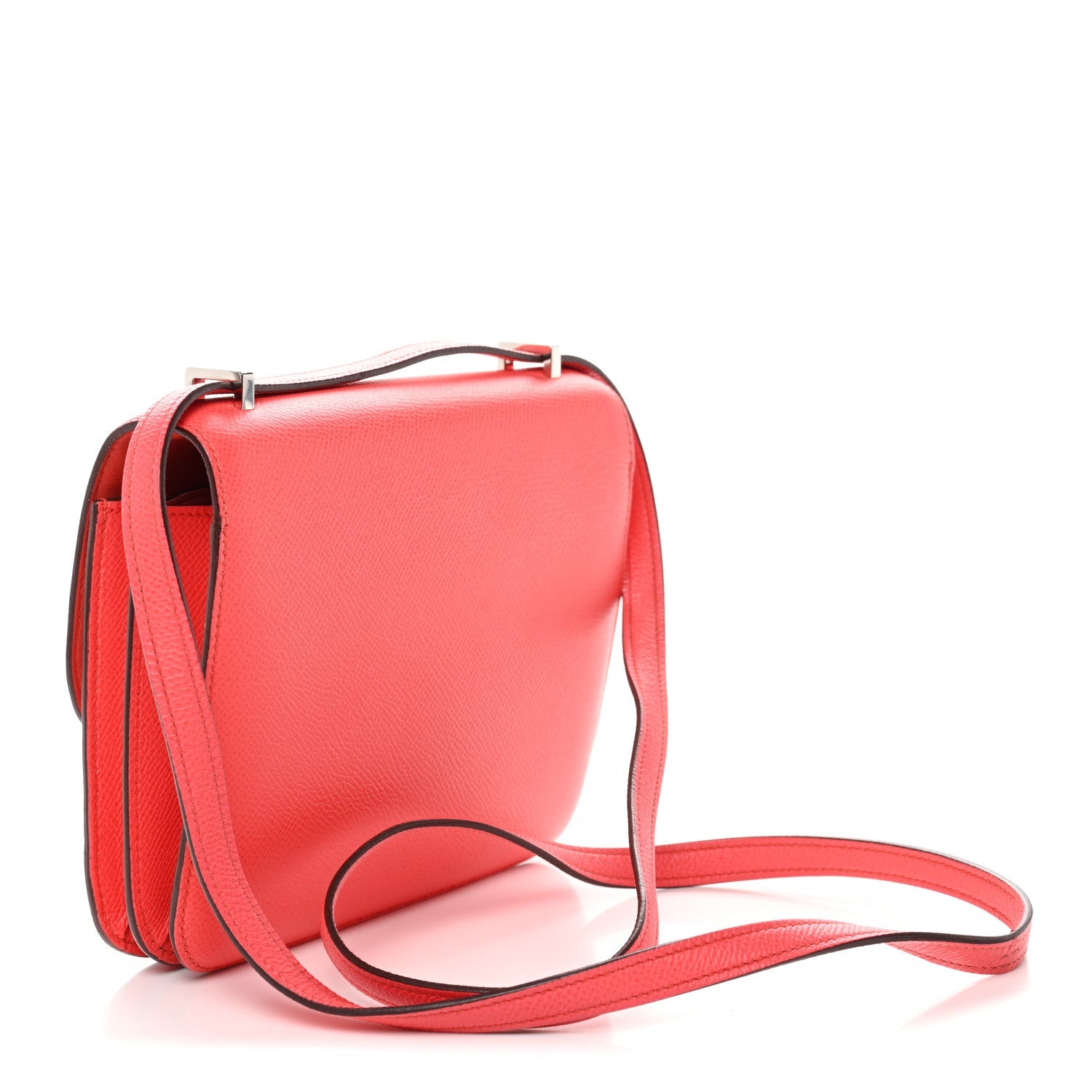 Epsom Enamel Constance 18 Rose Texas Rouge De Coeur