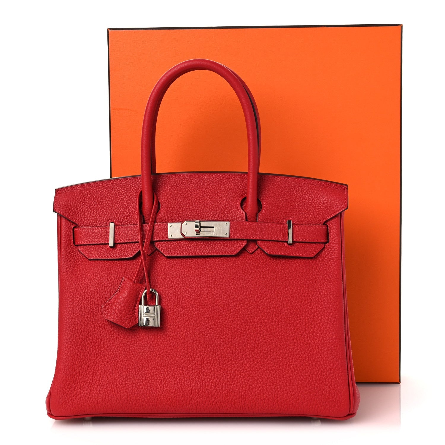 Togo Verso Birkin 30 Rouge Vif Rouge H