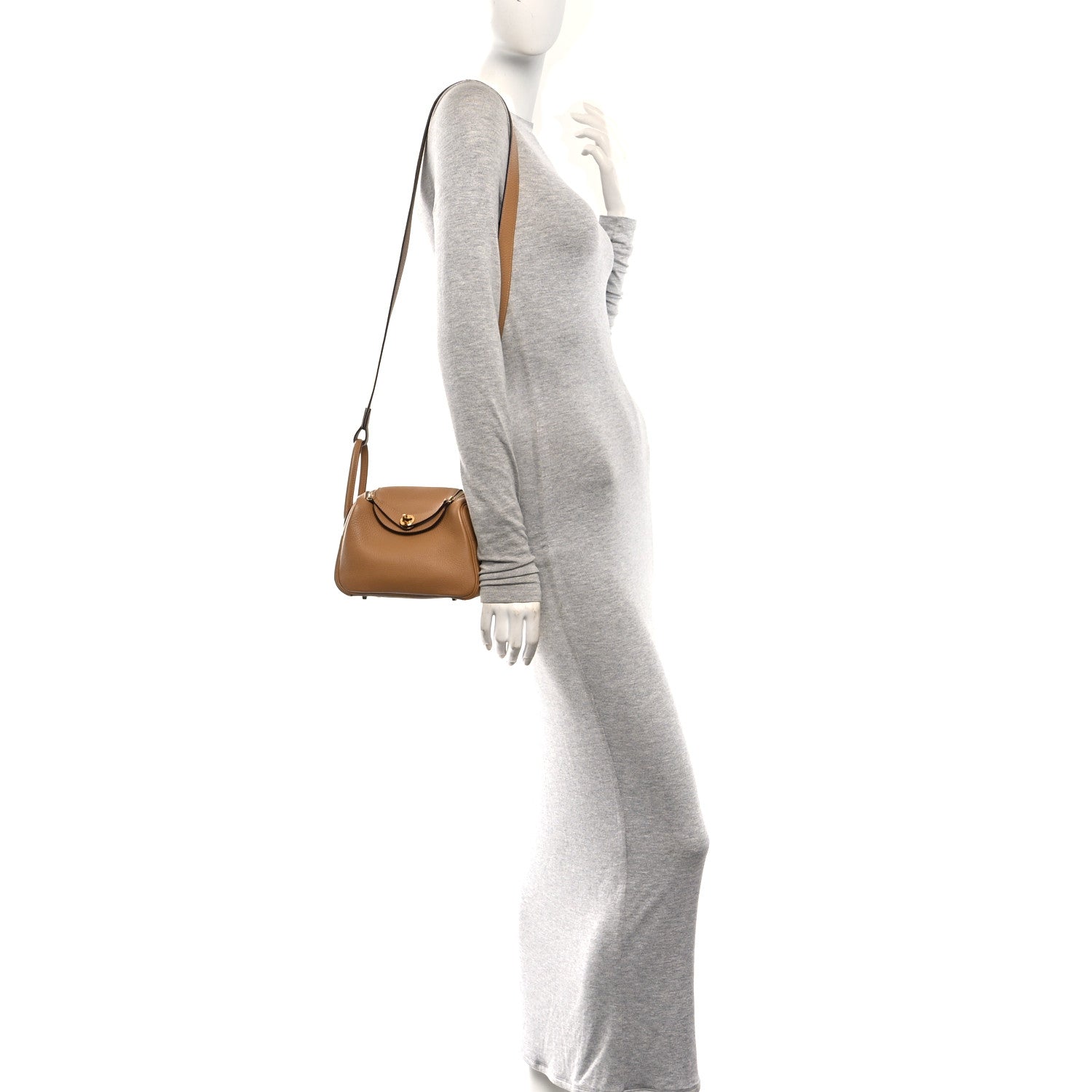 Taurillon Clemence Mini Lindy 20 Biscuit