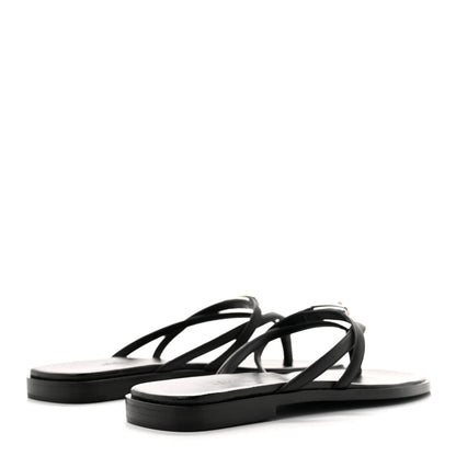 Calfskin Miss Sandals 38 Black