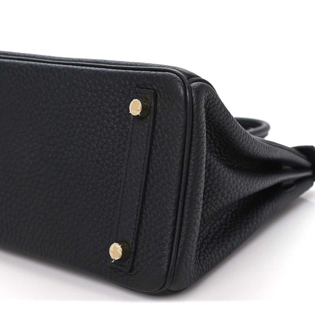 Togo Birkin 25 Black Black