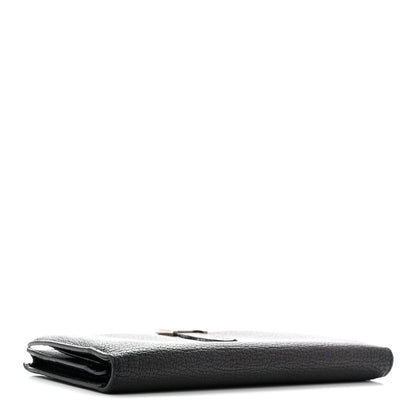 Chevre Mysore Bearn Gusset Wallet Black