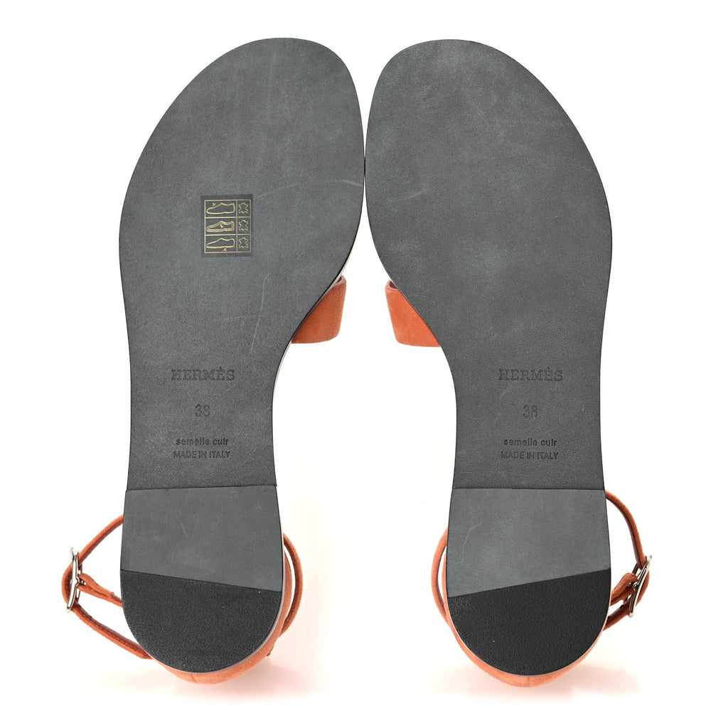 Suede Goatskin Santorini Sandals 38 Bois De Santal