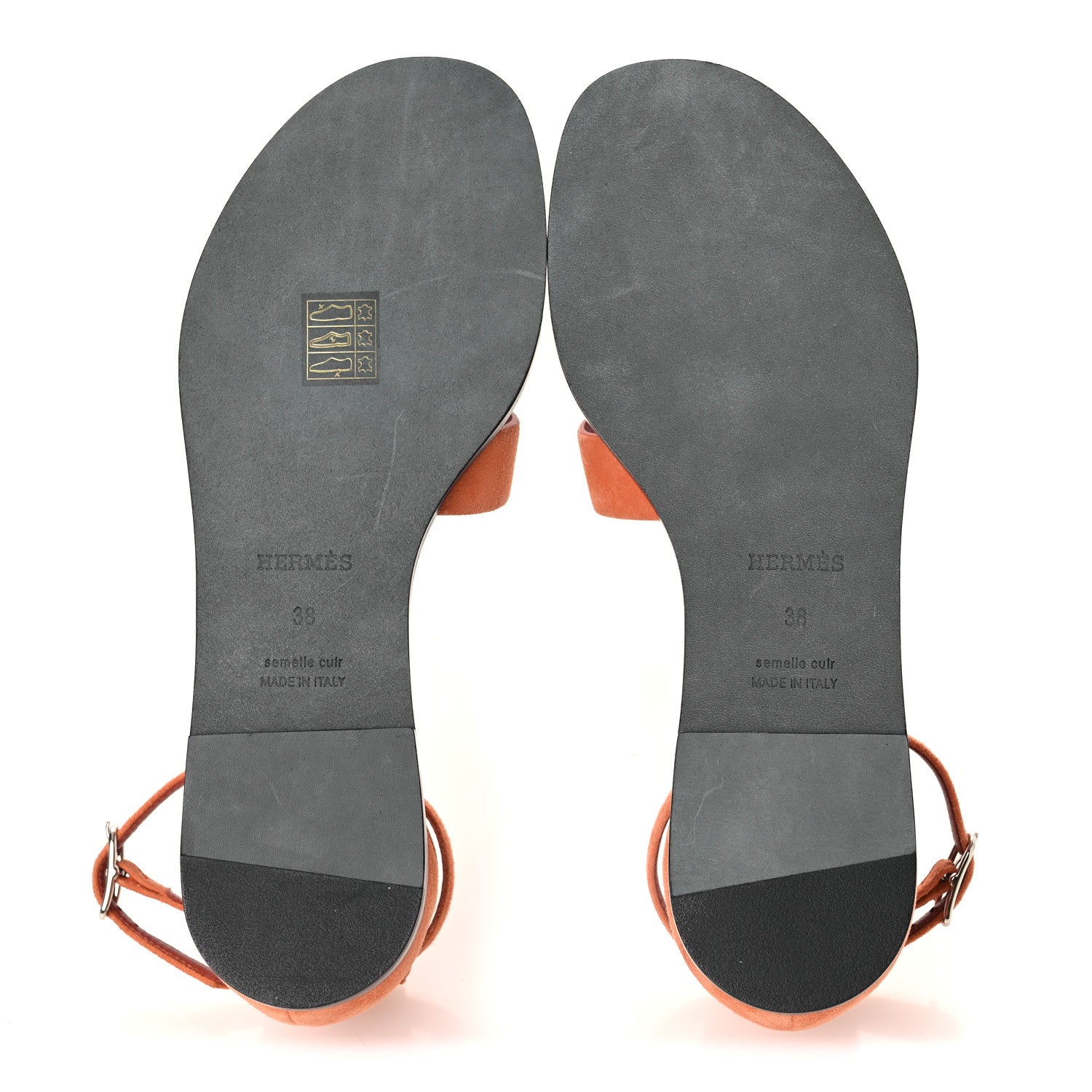 Suede Goatskin Santorini Sandals 38 Bois De Santal