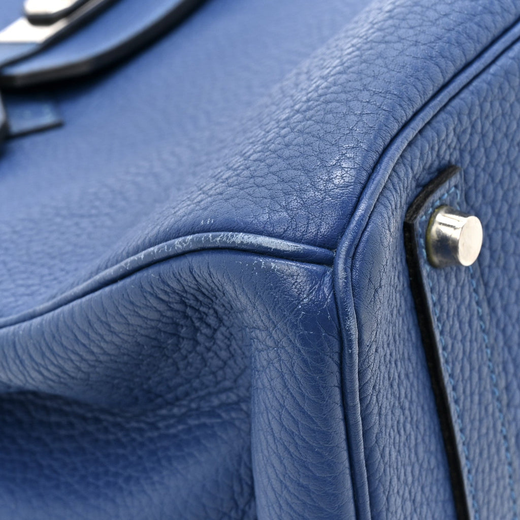 Togo Birkin 35 Bleu Thalassa