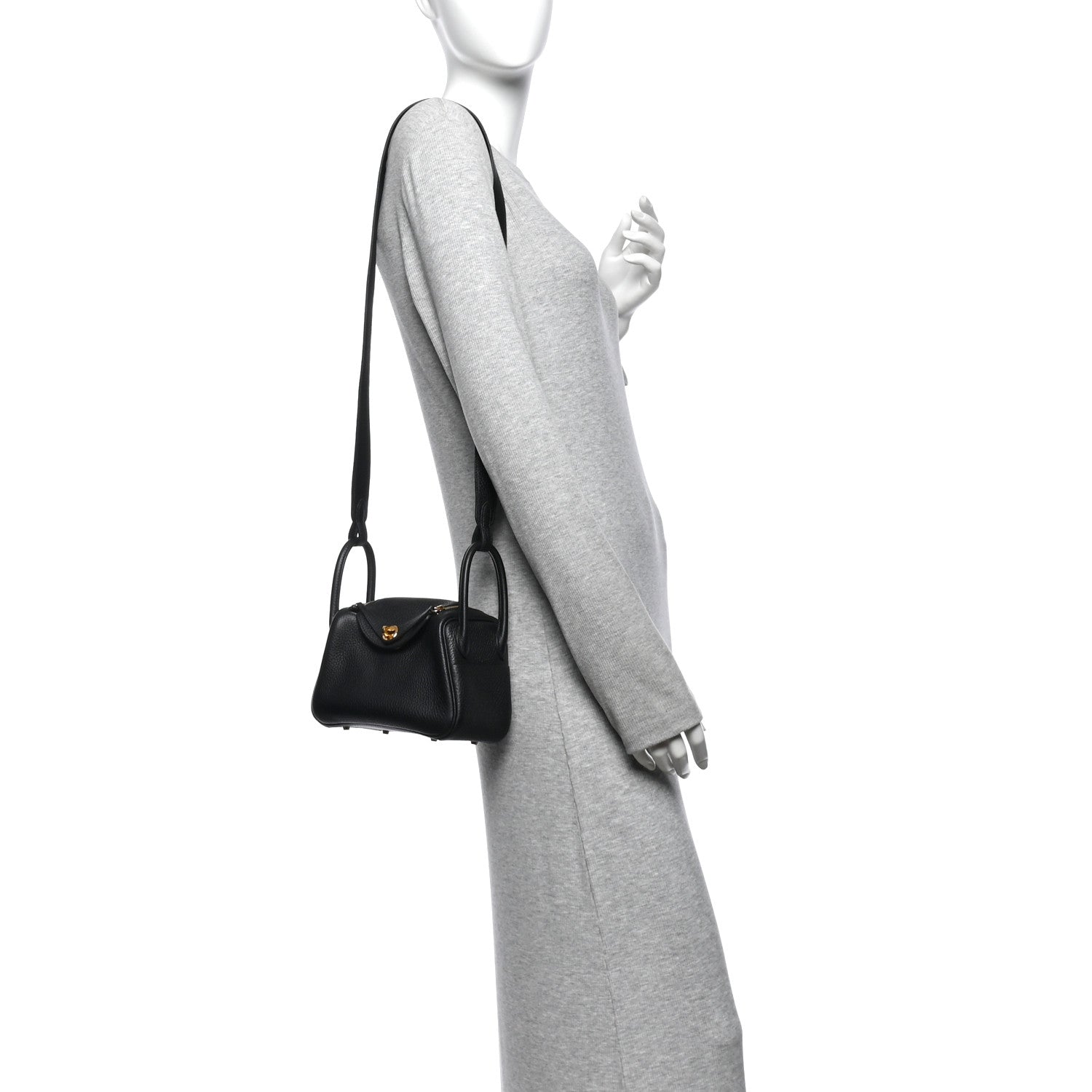Taurillon Clemence Mini Lindy 20 Black