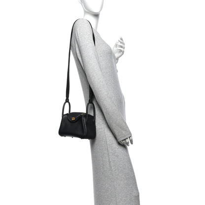 Taurillon Clemence Mini Lindy 20 Black
