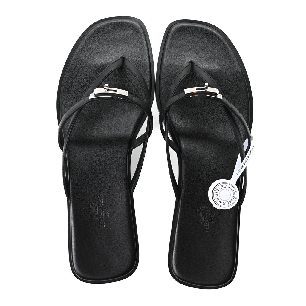 Calfskin Miss Sandals 39 Black