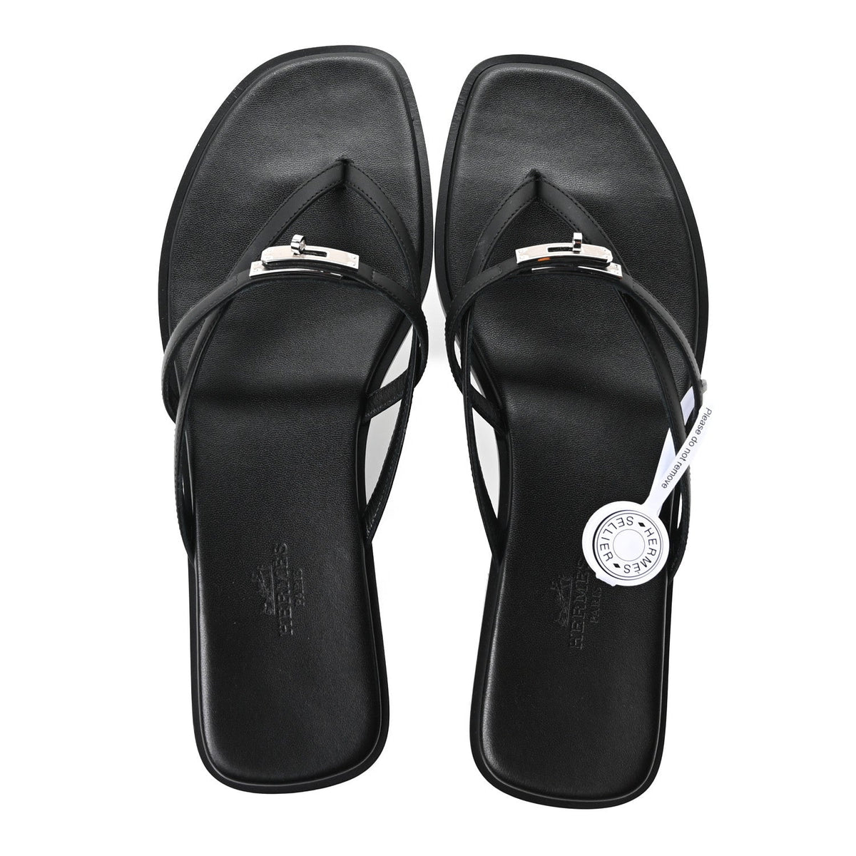 Calfskin Miss Sandals 39 Black