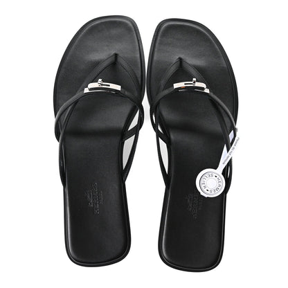 Calfskin Miss Sandals 39 Black